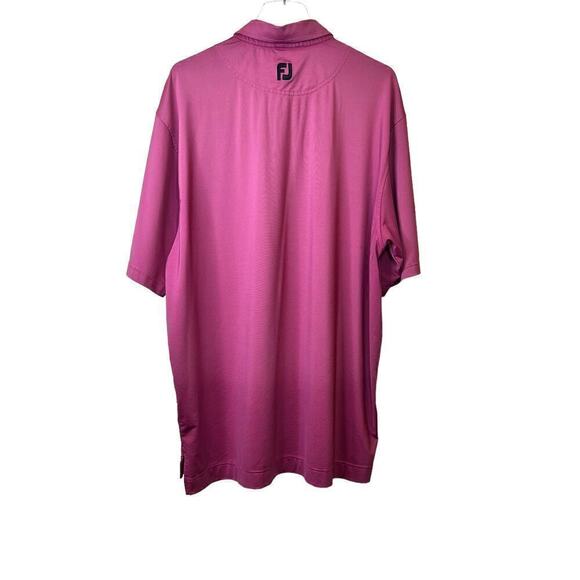FOOTJOY Golf Men's Polo Micro Feeder Striped Polo in Light Purple Men's Size XL - Picture 3 of 10